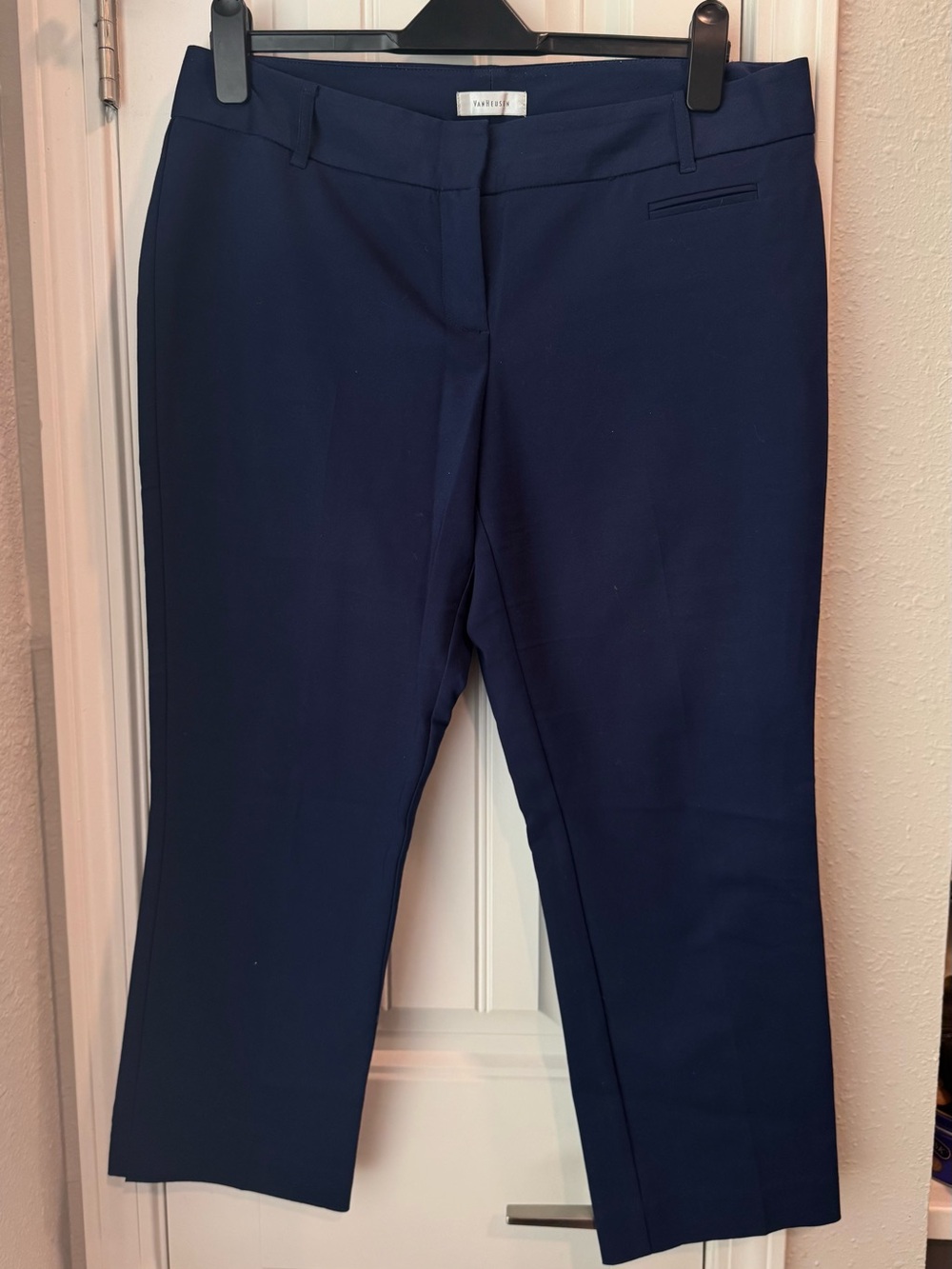 Van Heusen Navy Straight-Leg Dress Trousers for Women